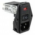 9-6609955-2 - PWR ENT MOD RCPT IEC320-C14 PNL