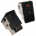 PS0SXDSXA - PWR ENT MOD RCPT IEC320-C14 PNL