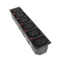 C13-6 TIER-LOCKING OUTLET - 6 TIER C13 LOCKABLE OUTLET SOCKE