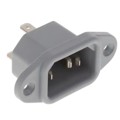 6162.0056 - PWR ENT RCPT IEC320-C14 PANEL QC