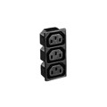 PX0717/2/15/ST - PWR ENT RCPT IEC320-2-2F PANEL