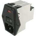 6609929-5 - PWR ENT MOD RCPT IEC320-C14 PNL