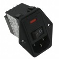 6609104-4 - PWR ENT MOD RCPT IEC320-C14 PNL