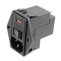 4-6609929-4 - PWR ENT MOD RCPT IEC320-C14 PNL