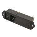 3-6609128-5 - PWR ENT MOD RCPT IEC320-C14 PNL