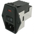 7-6609929-3 - PWR ENT MOD RCPT IEC320-C14 PNL