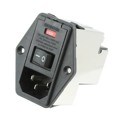 3-6609929-4 - PWR ENT MOD RCPT IEC320-C14 PNL