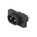 6160.0013 - PWR ENT RCPT IEC320-C8 PNL SLDR