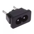 6163.0016 - PWR ENT RCPT IEC320-C8 PANEL QC