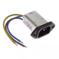 3-6609006-2 - PWR ENT RCPT IEC320-C14 PNL WIRE