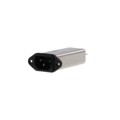FN9255EB-2-06 - C14 2A FRONT PANEL MOUNT NO EART