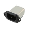 6609001-6 - PWR ENT RCPT IEC320-C14 PNL SLDR