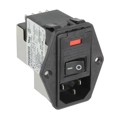 2-6609104-3 - PWR ENT MOD RCPT IEC320-C14 PNL