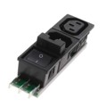 6432.0253.15 - PWR ENT IN/OUT IEC320-2-2F PNL