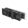 6432.0253.30 - PWR ENT IN/OUT IEC320-2-2F PNL