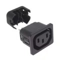 6610.1011 - PWR ENT RCPT IEC320-2-2F PNL IDC