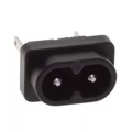 6160.0011 - PWR ENT RCPT IEC320-C8 PANEL QC