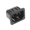 6110.4308 - PWR ENT RCPT IEC320-C16 PANEL QC