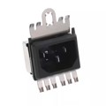 GRF2.0212.11 - PWR ENT RCPT IEC320-C14 PANEL QC