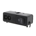 CMF2.1111.12 - PWR ENT MOD RCPT IEC320-C8 PANEL