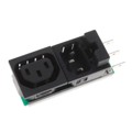 6423.0153.12 - PWR ENT IN/OUT IEC320-2-2F PNL