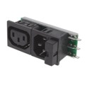 6423.0151.10 - PWR ENT IN/OUT IEC320-2-2F PNL