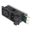 6423.0153.15 - PWR ENT IN/OUT IEC320-2-2F PNL