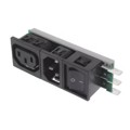 6431.0053.30 - PWR ENT IN/OUT IEC320-2-2F PNL