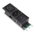 6431.0053.12 - PWR ENT IN/OUT IEC320-2-2F PNL