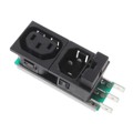 6423.0253.20 - PWR ENT IN/OUT IEC320-2-2F PNL