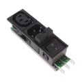 6432.0153.20 - PWR ENT IN/OUT IEC320-2-2F PNL
