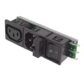 6432.0151.15 - PWR ENT IN/OUT IEC320-2-2F PNL