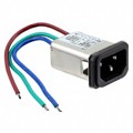 3-6609006-9 - PWR ENT RCPT IEC320-C14 PNL WIRE