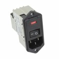 6609940-8 - PWR ENT MOD RCPT IEC320-C14 PNL