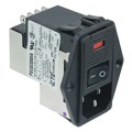 5-6609929-4 - PWR ENT MOD RCPT IEC320-C14 PNL