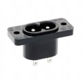 770W-X2/03 - PWR ENT RCPT IEC320-C8 PANEL QC