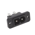6160.0102 - 2577, IEC APPLIANCE INLET C8P, 7