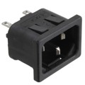 PX0575/10/28 - PWR ENT RCPT IEC320-C14 PANEL QC