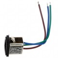 3-6609987-3 - PWR ENT RCPT IEC320-C14 PNL WIRE