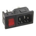 BZM42/Z0000/55B - PWR ENT MOD RCPT IEC320-C14 PNL