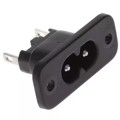 6160.0006 - PWR ENT RCPT IEC320-C8 PNL SLDR