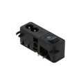 CMF1.1131.12 - PWR ENT MOD RCPT IEC320-C8 PANEL
