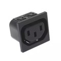 6650.4525 - PWR ENT RCPT IEC320-2-2F PANEL