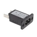 5008.0006 - PWR ENT RCPT IEC320-C8 PANEL QC