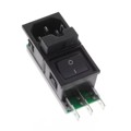 6424.0153.25 - PWR ENT MOD RCPT IEC320-C14 PNL