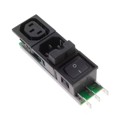 6432.0153.15 - PWR ENT IN/OUT IEC320-2-2F PNL