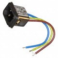 2-6609987-9 - PWR ENT RCPT IEC320-C14 PNL WIRE
