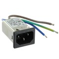 15GENW3E - PWR ENT RCPT IEC320-C14 PNL WIRE