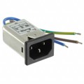 03GENW3EM-R - PWR ENT RCPT IEC320-C14 PNL WIRE