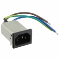 10GENW3EM-R(H) - PWR ENT RCPT IEC320-C14 PNL WIRE